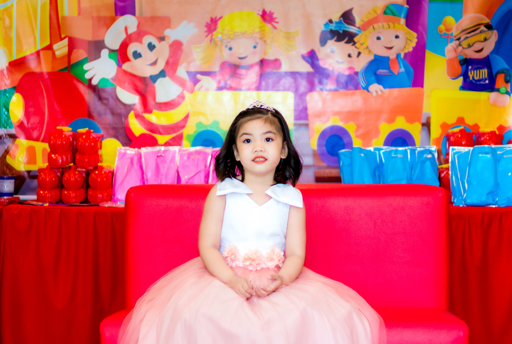 a girl celebrating her birthday